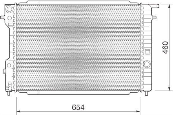 MAGNETI MARELLI Radiaator,mootorijahutus 350213280000